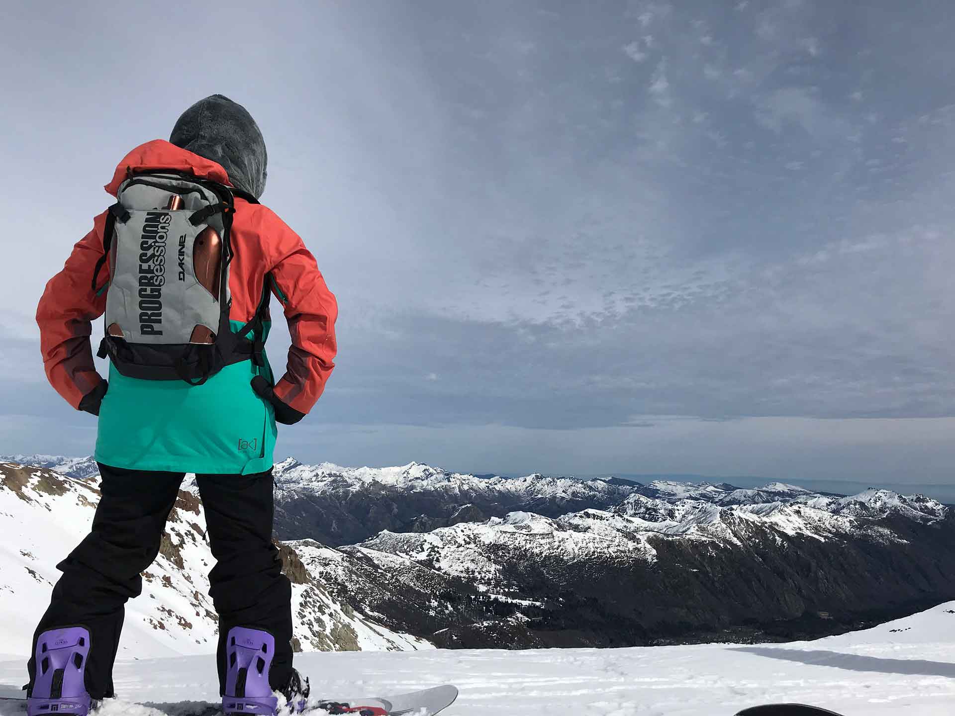 Coach overlooking the valley